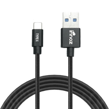 Innoz® InnoLink USB 3.1 to Type-C 5Gbps Super Speed Transfer &amp; 5V/3A  High Speed Charging Cable - Black (2m)
