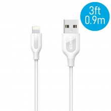 Anker A8121 PowerLine+ 3ft MFI Lightning Connector Cable - White (0.9M)