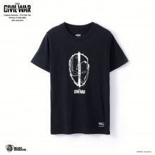 Marvel Captain America: Civil War Tee Choose A Side - Black, Size M (APL-CA3-016)