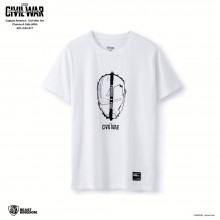 Marvel Captain America: Civil War Tee Choose A Side - White, Size L (APL-CA3-017)